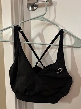 GYMSHARK Women’s L black/grey sports bra-med support